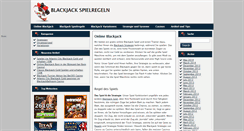 Desktop Screenshot of blackjackspielregeln.info